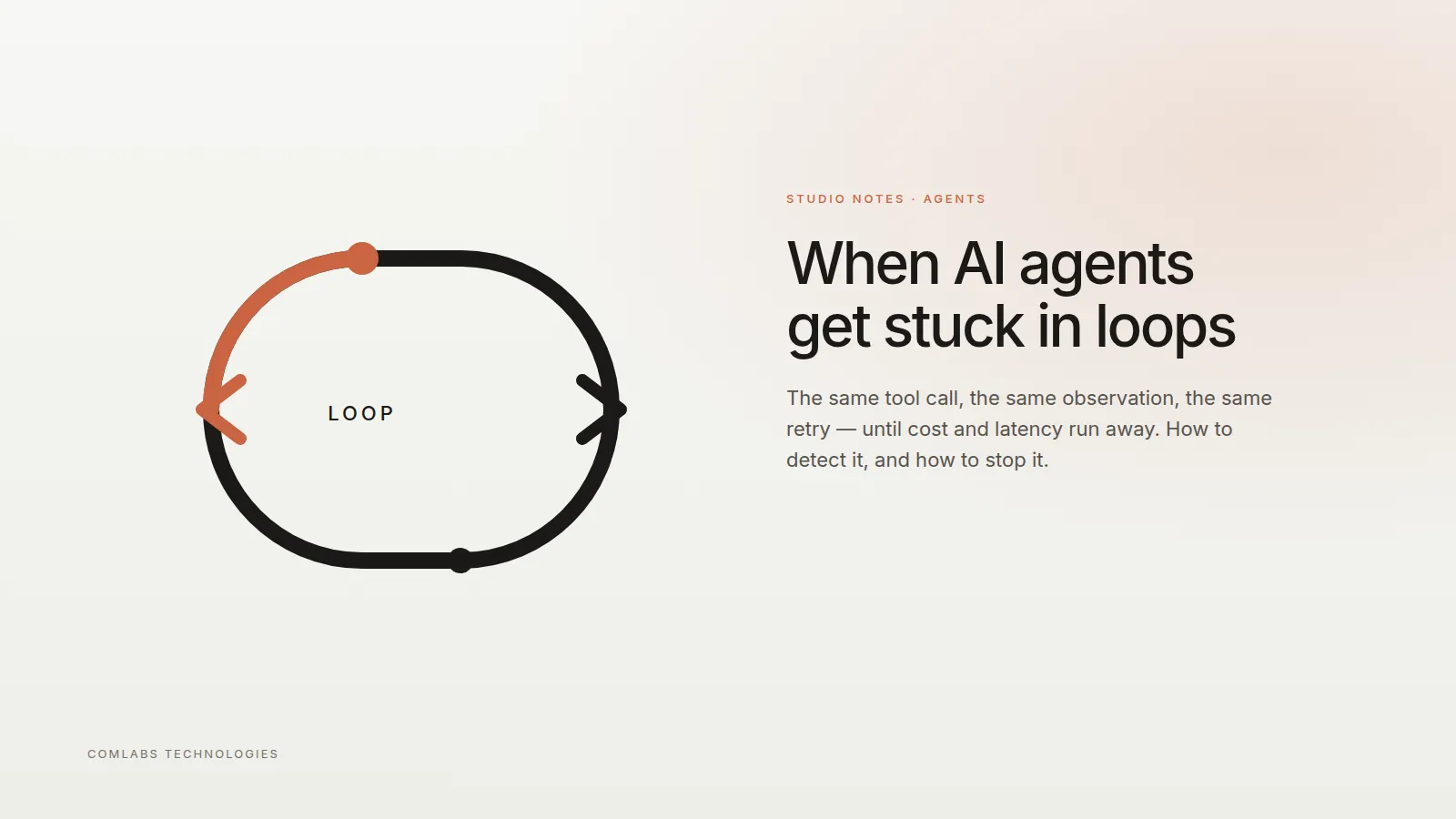 When AI agents get stuck in loops